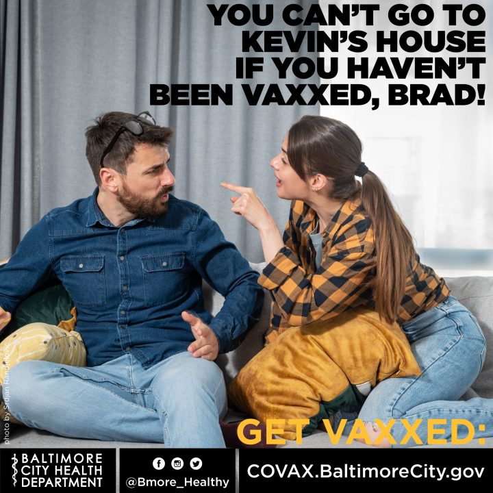 Get vaxxed before you go to your friend's house.